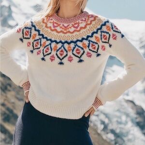 Marine Layer Shasta Fair Isle Sweater — Women’s Large